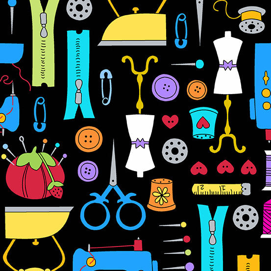 A-9866-K || Sew Happy || Notions Black