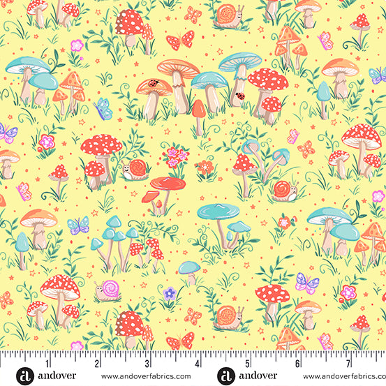 Fairy Dust MU-051-Y Makower Fabrics