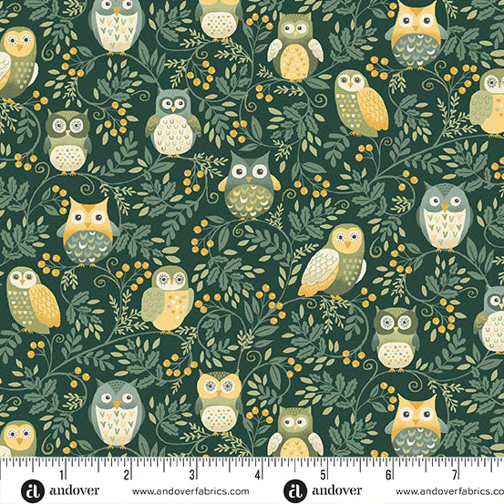 MU-099-G || Hello Autumn || Twilight Owls - Green