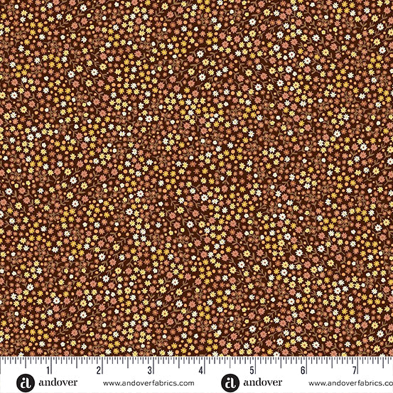 MU-100-V || Hello Autumn || Mini Blooms - Brown