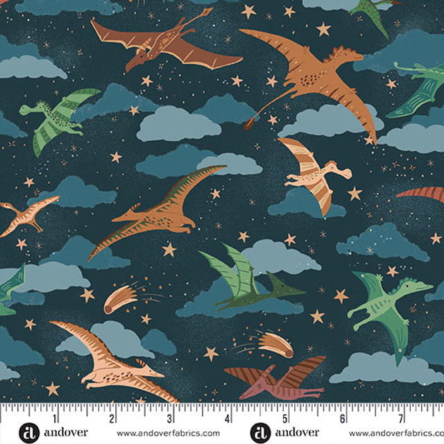 MU-165-B8 || Prehistoric || Soar - Dark Blue