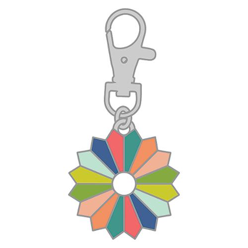 ISE 7014 Sew Charm Dresden Enamel Charm