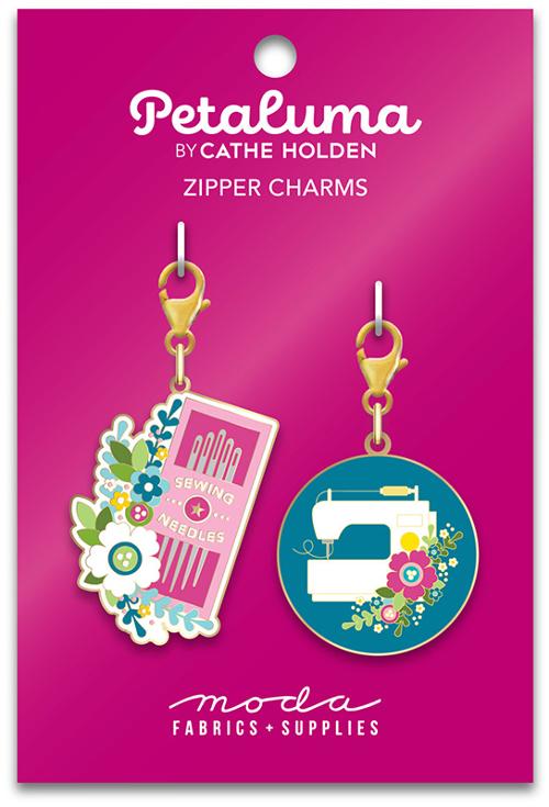 CH196 Machine & Needles Zip Pull 2ct