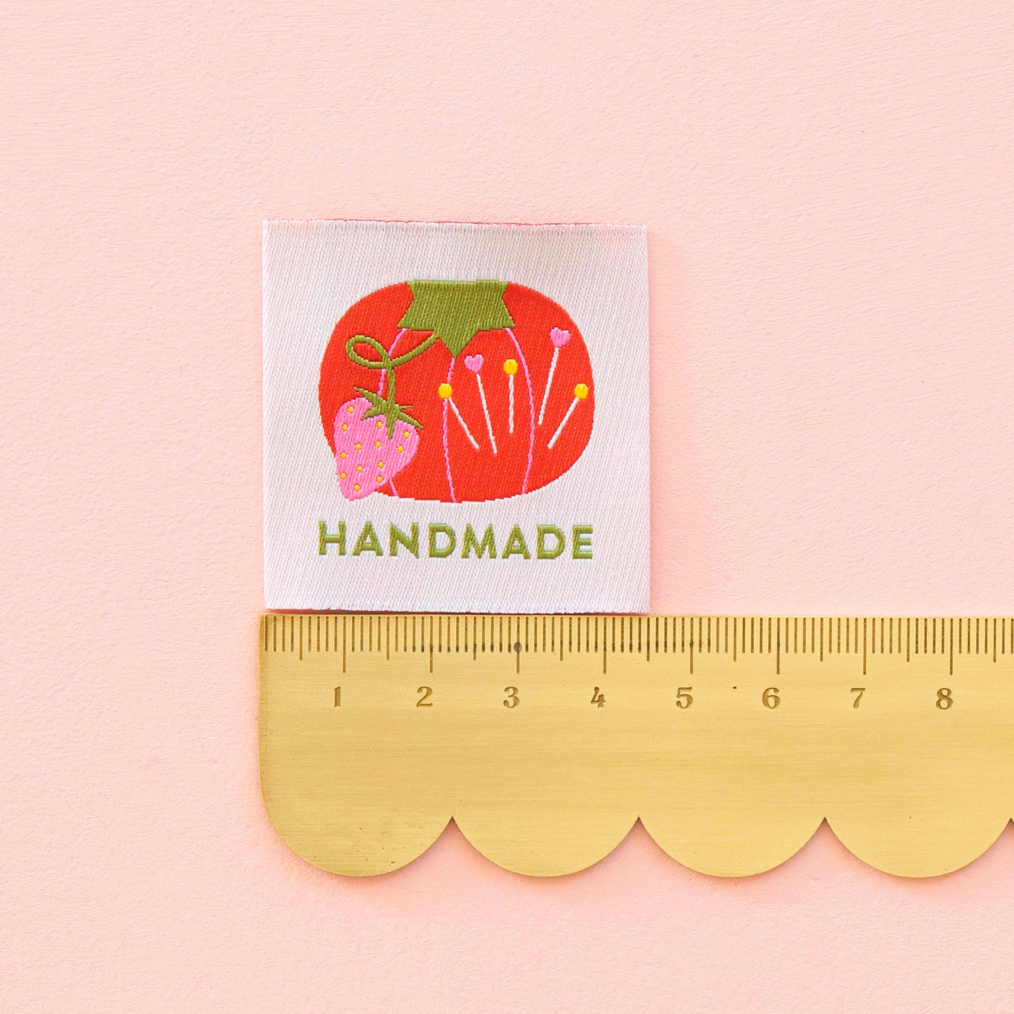 Tomato Pin Cushion Handmade Large Sewing Labels