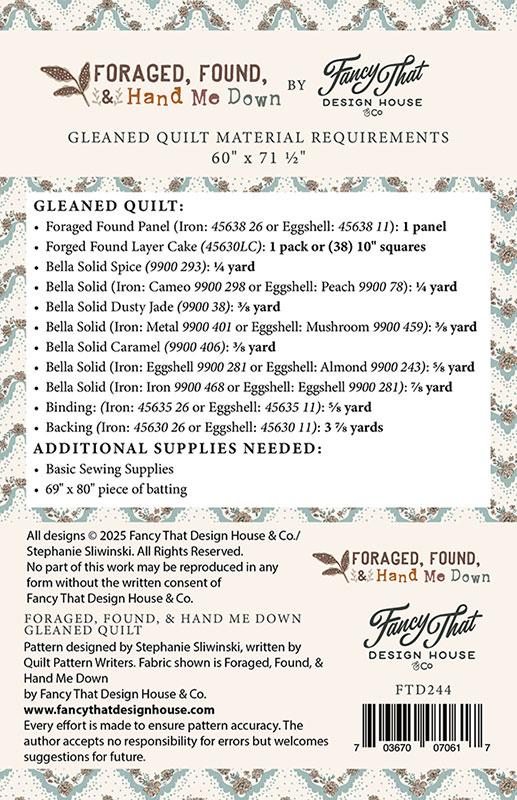 FTD 244 Gleaned Quilt