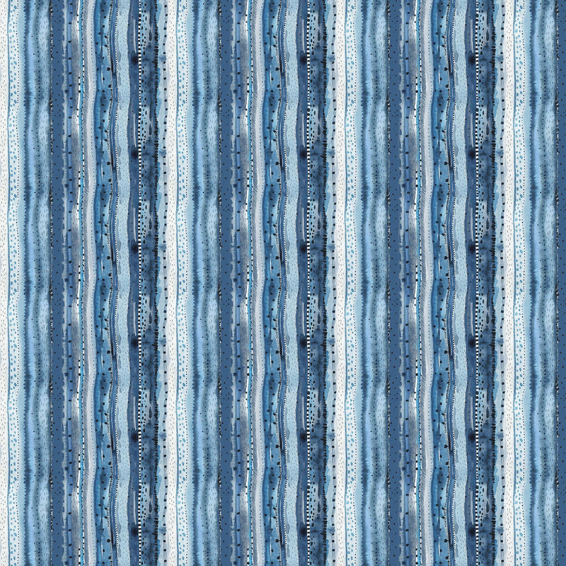 Autumn Forage 90852-42 Stripes - Blue