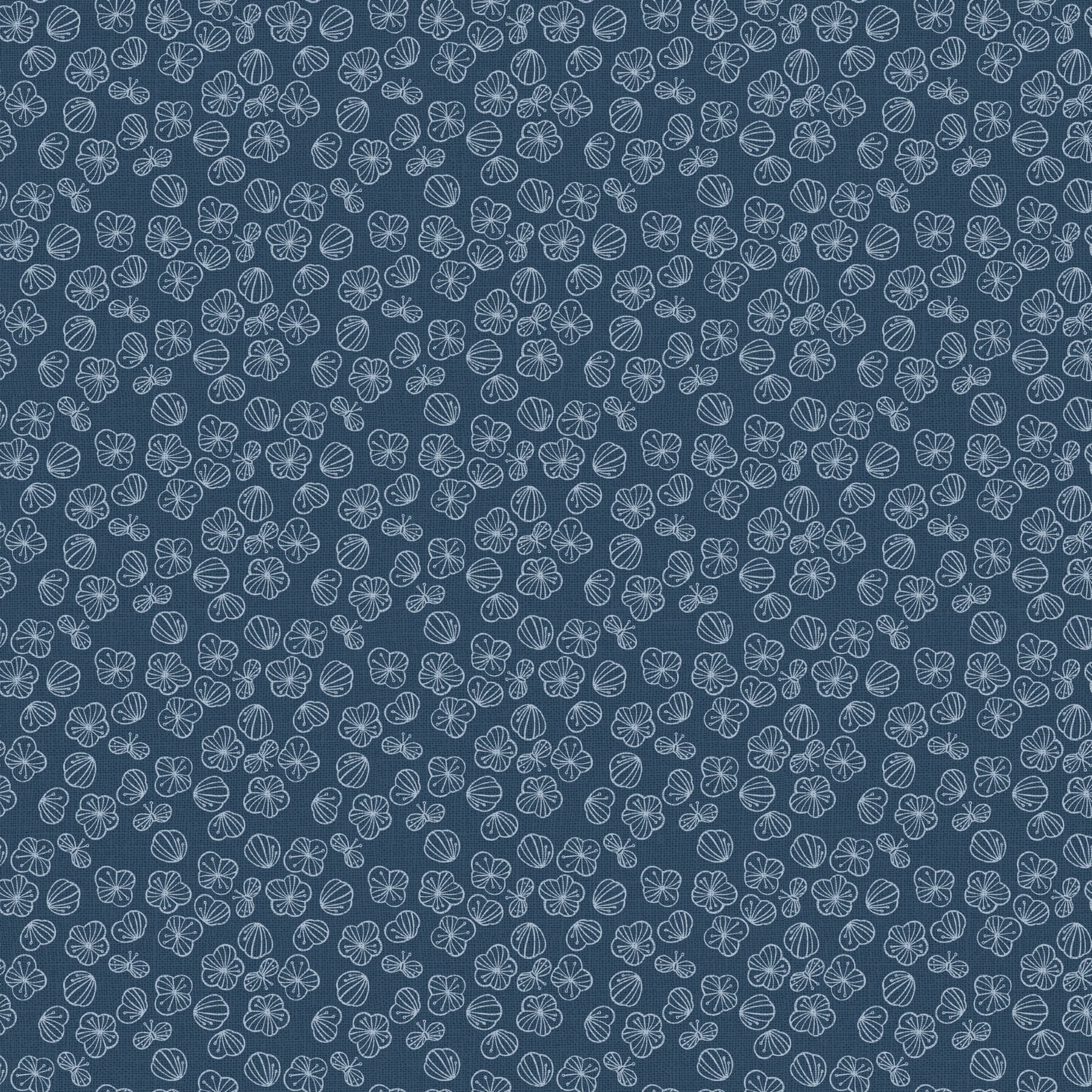 Folktale - 90975-45 Blossoms - Denim