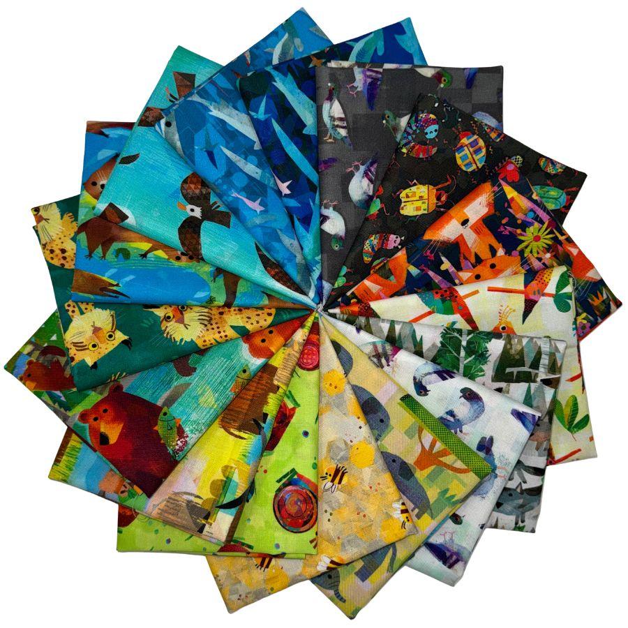 Animal Kingdom 16 Fat Quarter Bundle