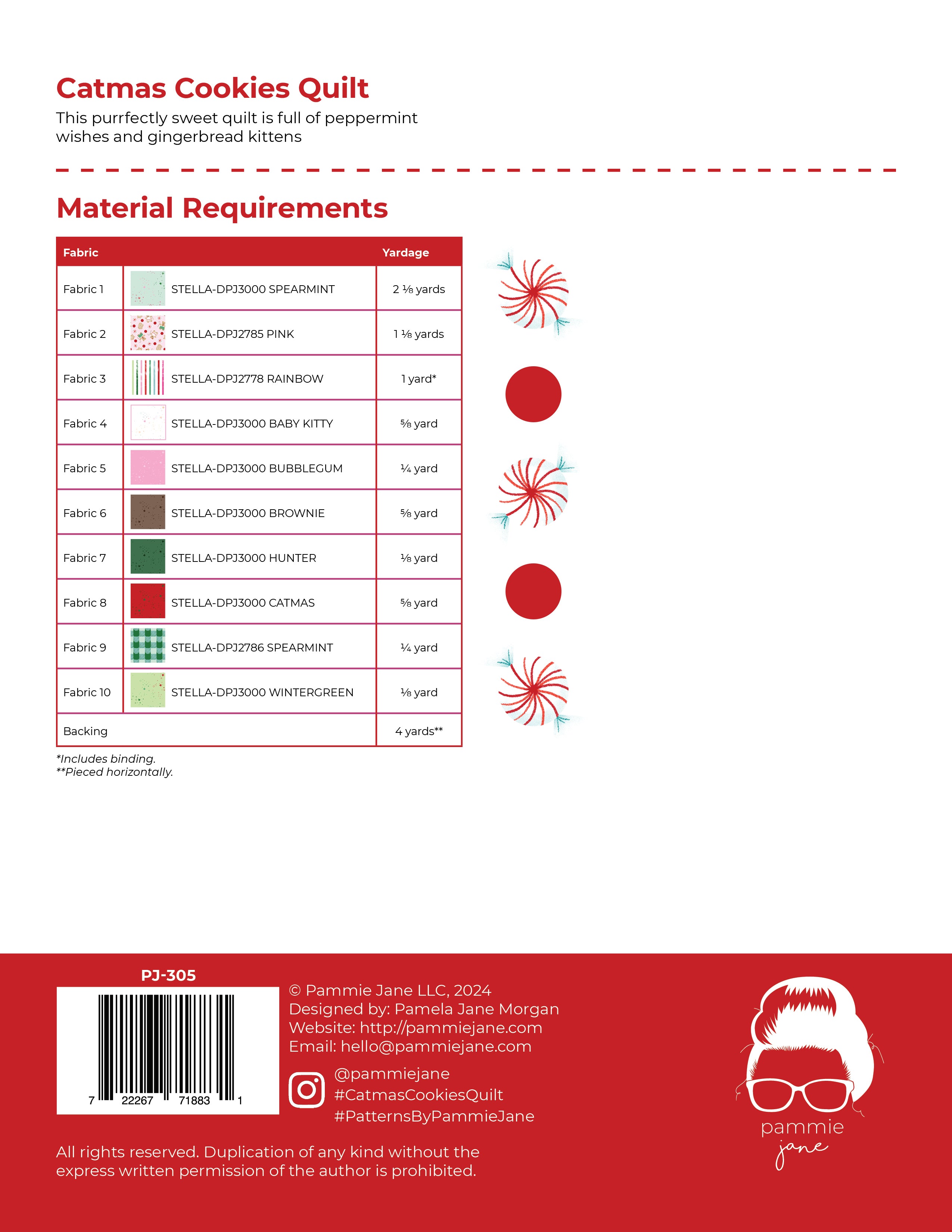 Catmus Cookies  #305 - Pammie Jane