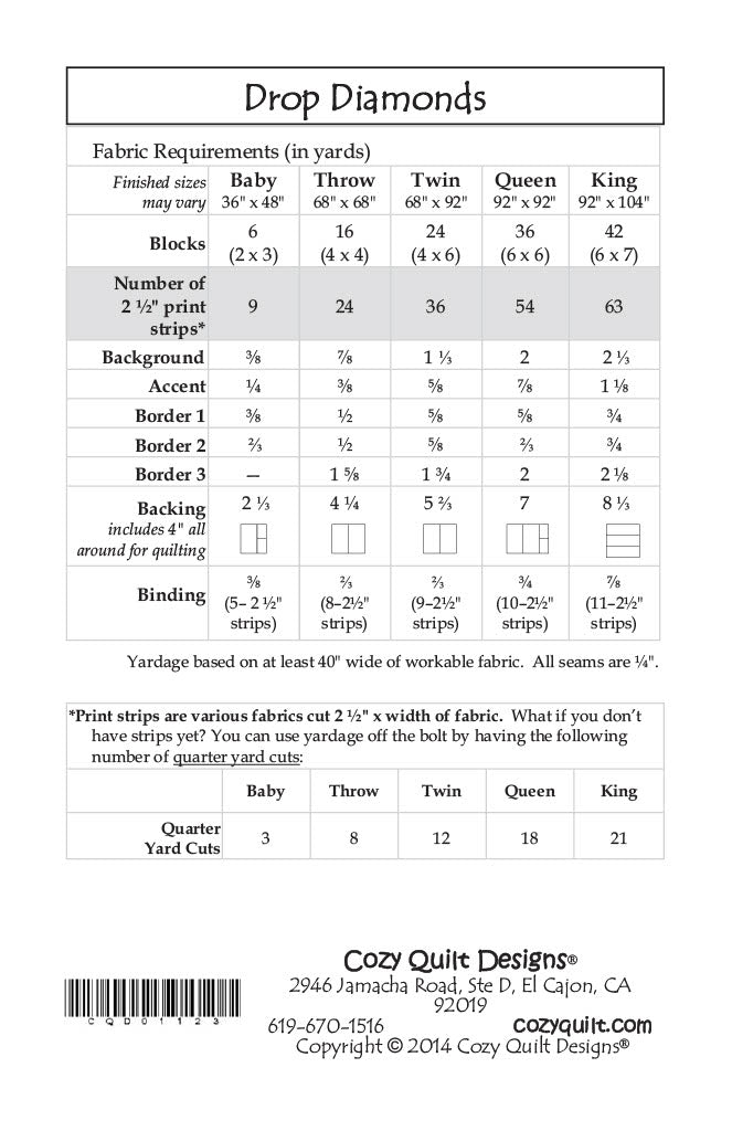 CQD01123 Drop Diamond