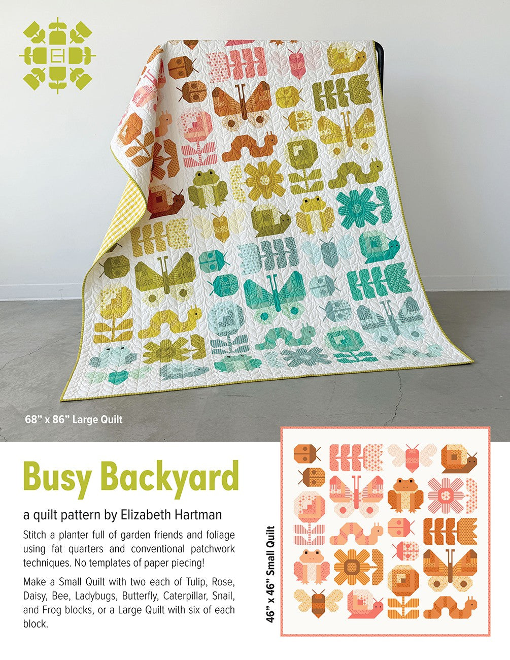 EH 089 Busy Backyard Quilt Pattern
