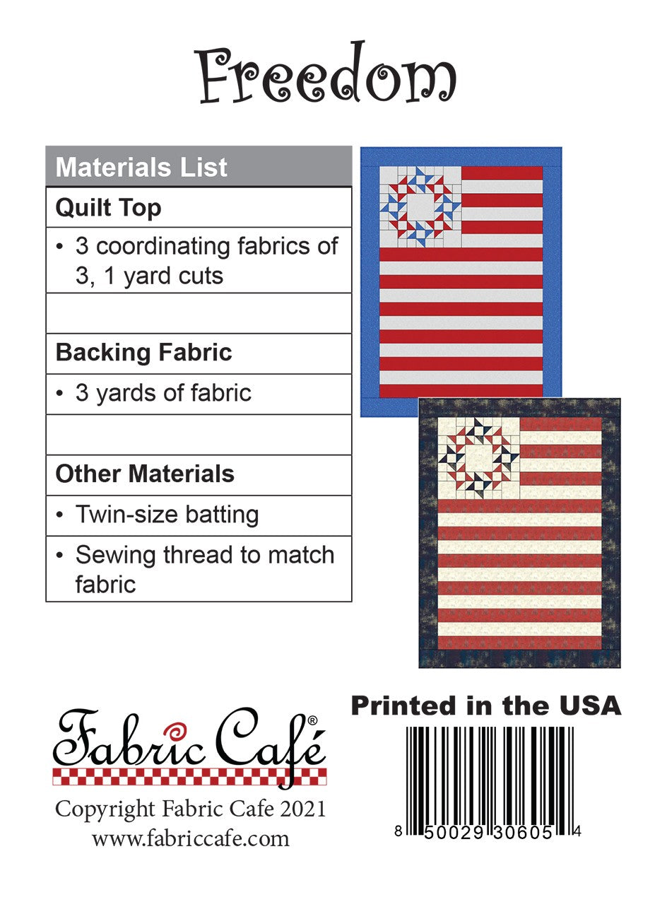 Freedom Pattern | Fabric Cafe