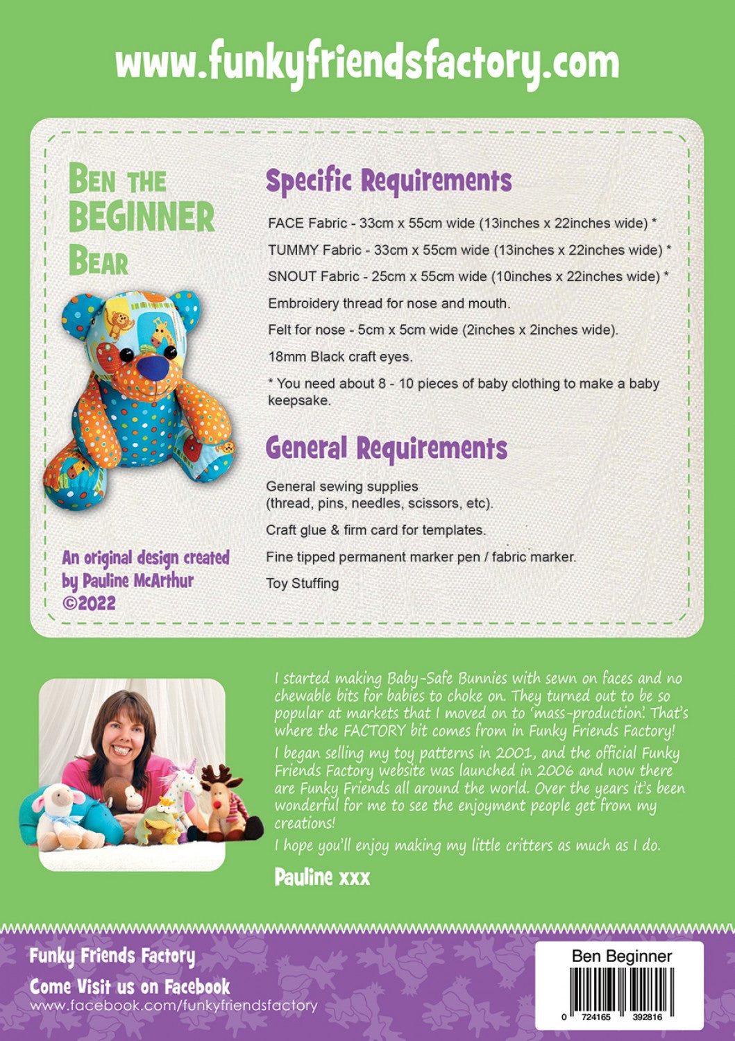 Ben the Beginner Bear FF2816