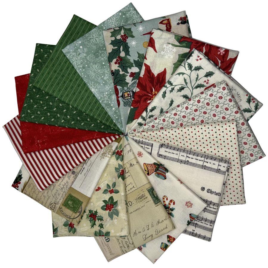 Greetings at Christmastide 15 Fat Quarter Bundle