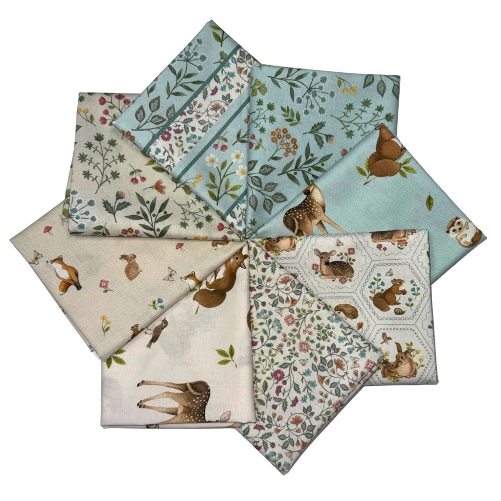 Woodland Heart 8 Fat Quarter Bundle