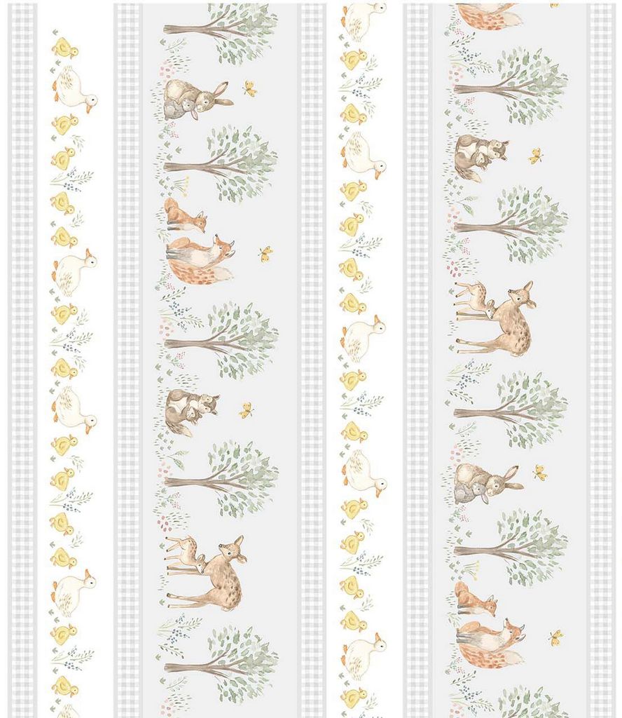 KIDZ-CD4405 / GREY || FOREST FAMILY STRIPE