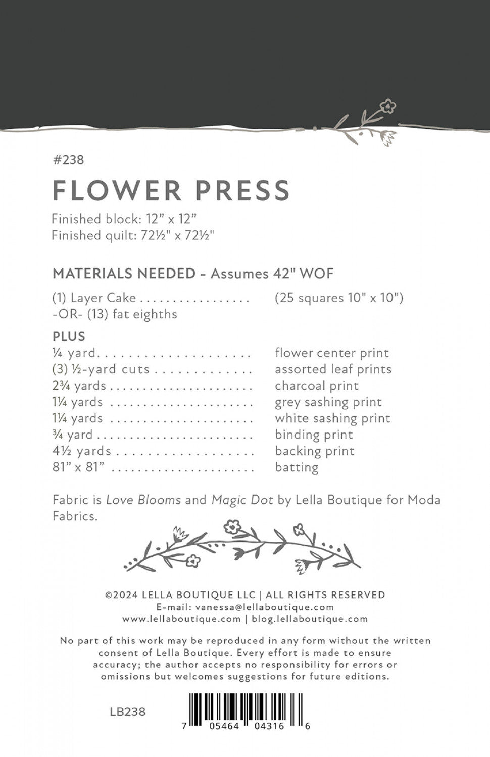 LB 238 Flower Press