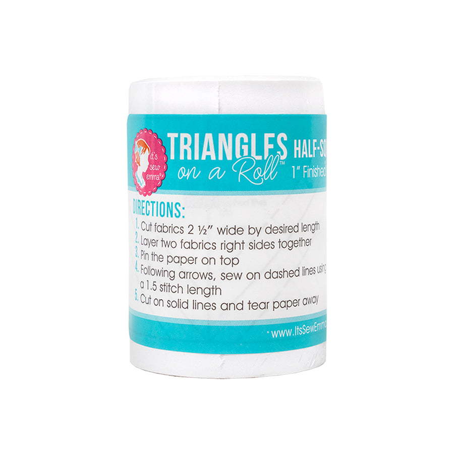 1" Precut Friendly Half Square Triangle Paper