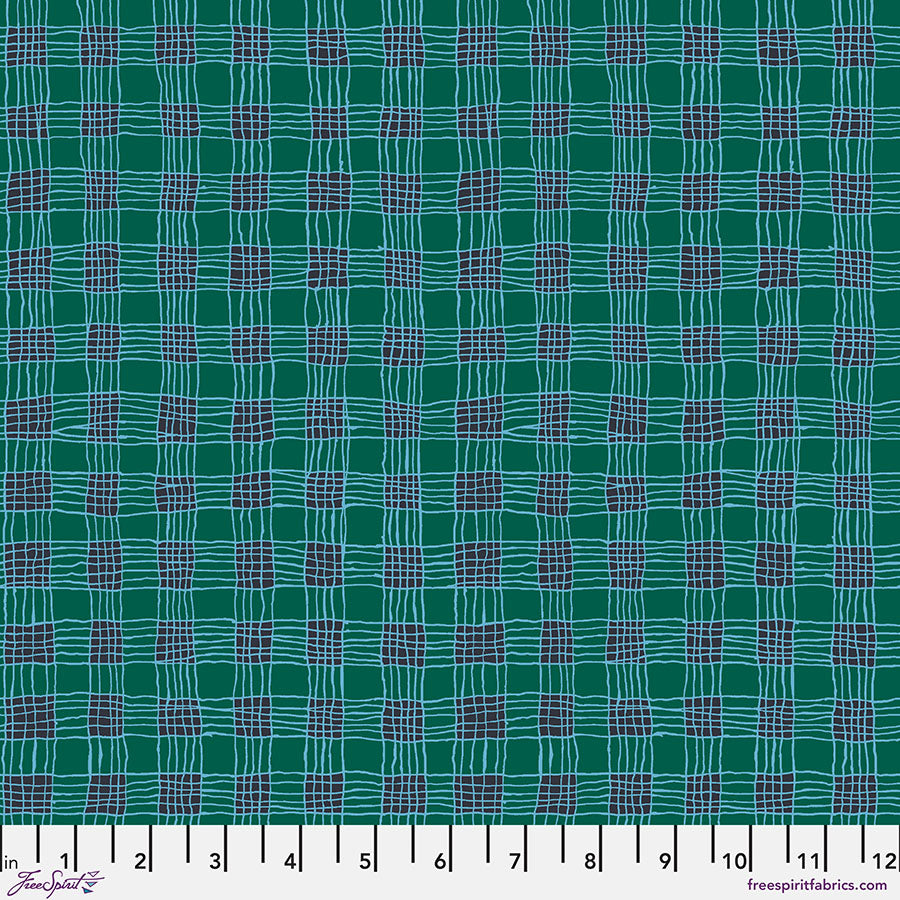 PWBM089.AQUA Gingham - Aqua || February 2025