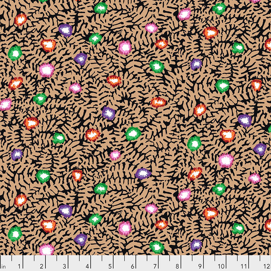 PWGP184.OCHRE Moss Flower - Ochre || Stash