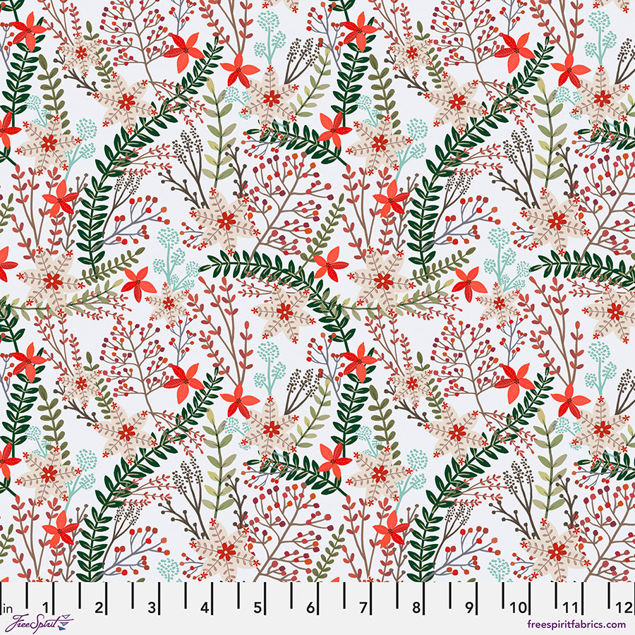 PWMC090.XWHITE Merry Berries - White || Christmas Cabin