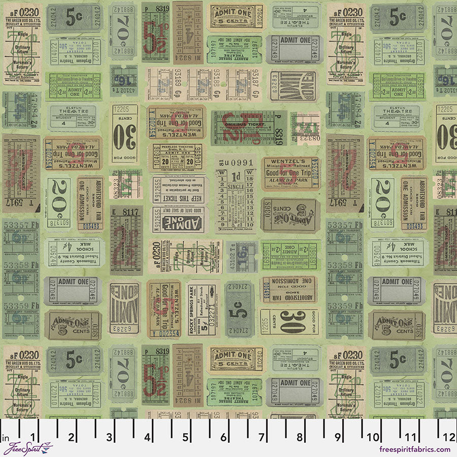 PWTH262.GREEN Green Tickets - Green || Tim Holtz Palette Green