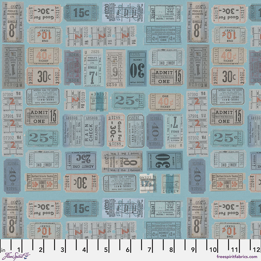 PWTH282.BLUE Blue Tickets - Blue || Tim Holtz Palette Blue
