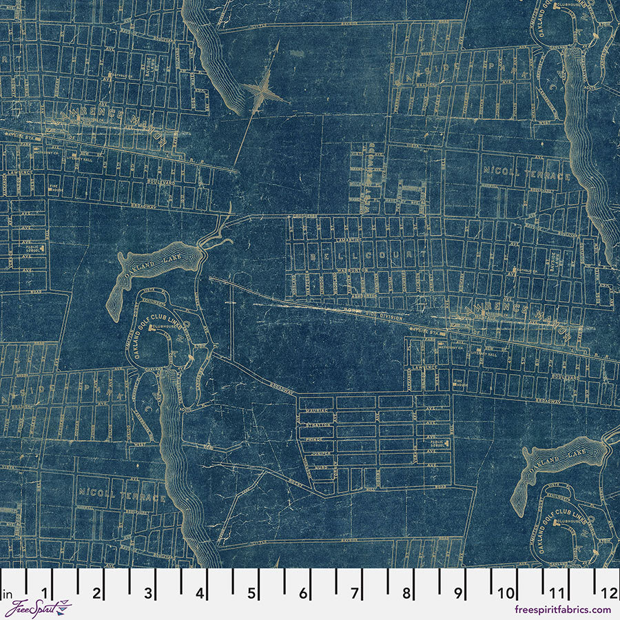 PWTH283.BLUE Blue Map - Blue || Tim Holtz Palette Blue