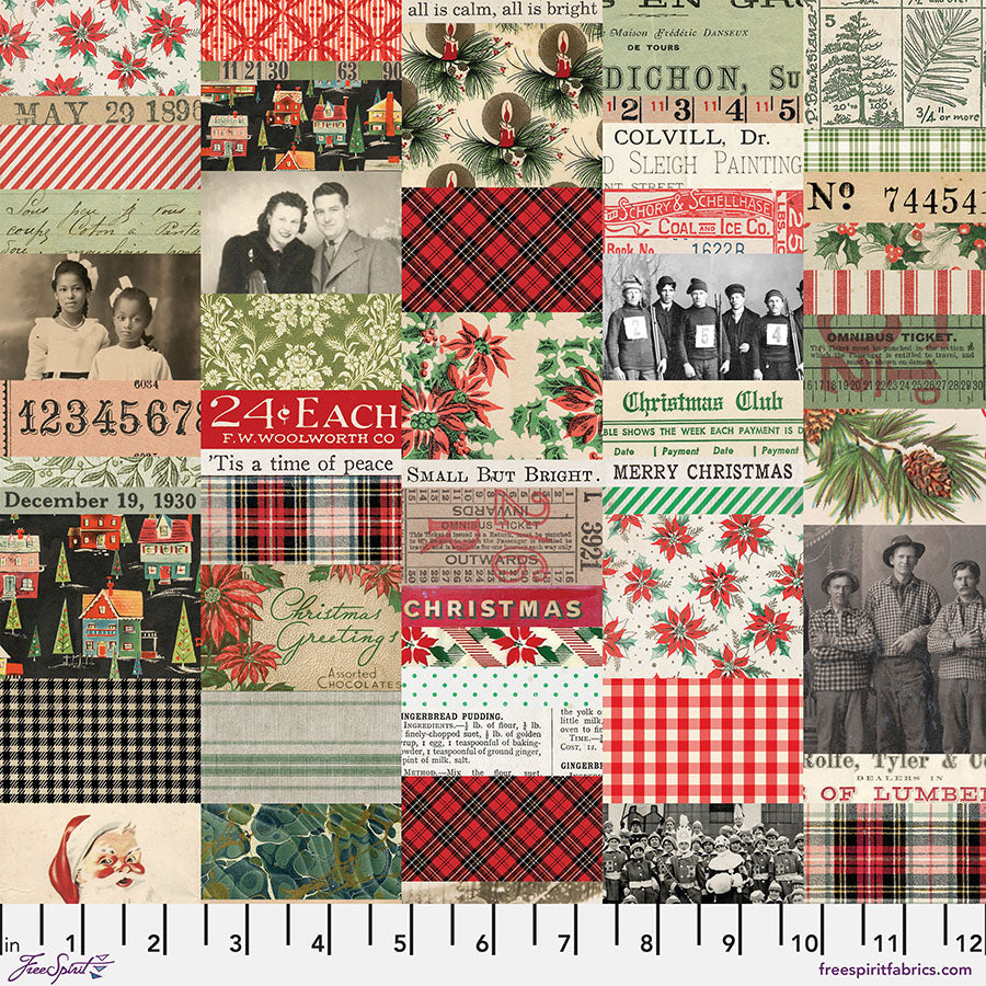 PWTH335.CHRISTMAS Christmas Collage - Christmas || Tim Holtz Palette Seasonal