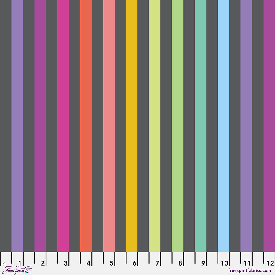 PWTP231.CARBON || Disco Stripe - Carbon || True Colors Graywork