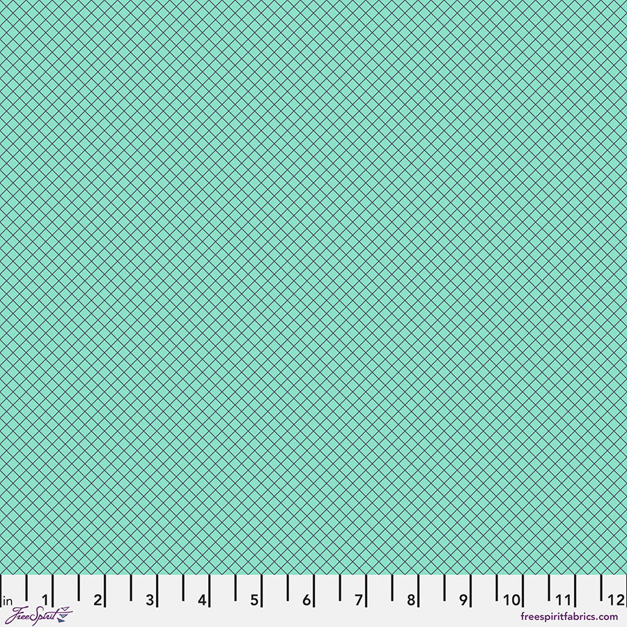 PWTP255.RAINDROP On the Grid - Raindrop || Tula Pink True Colors