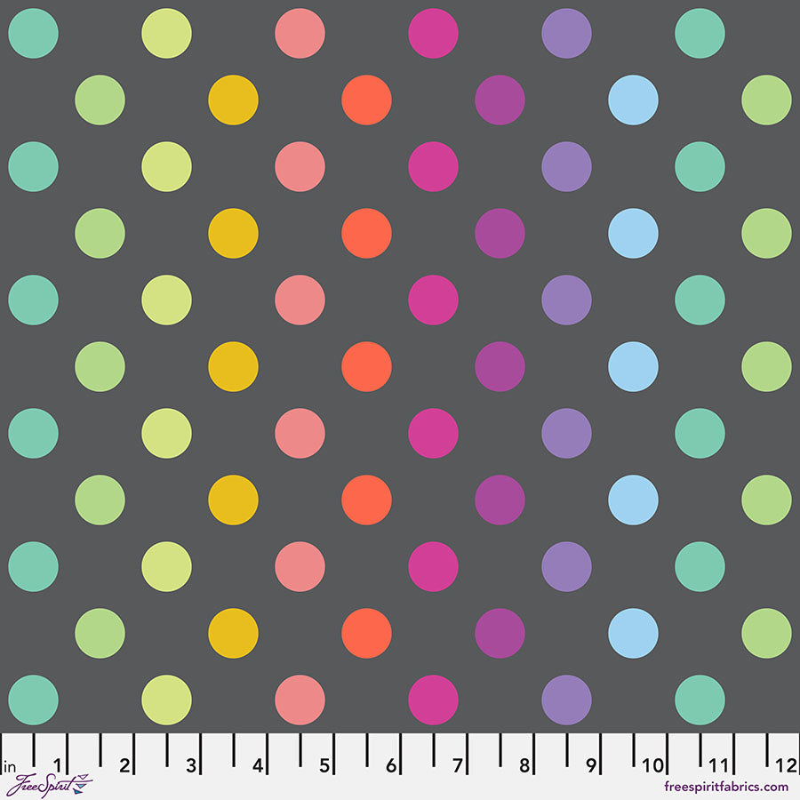 PWTP262.CARBON || Disco Poms - Carbon || True Colors Graywork