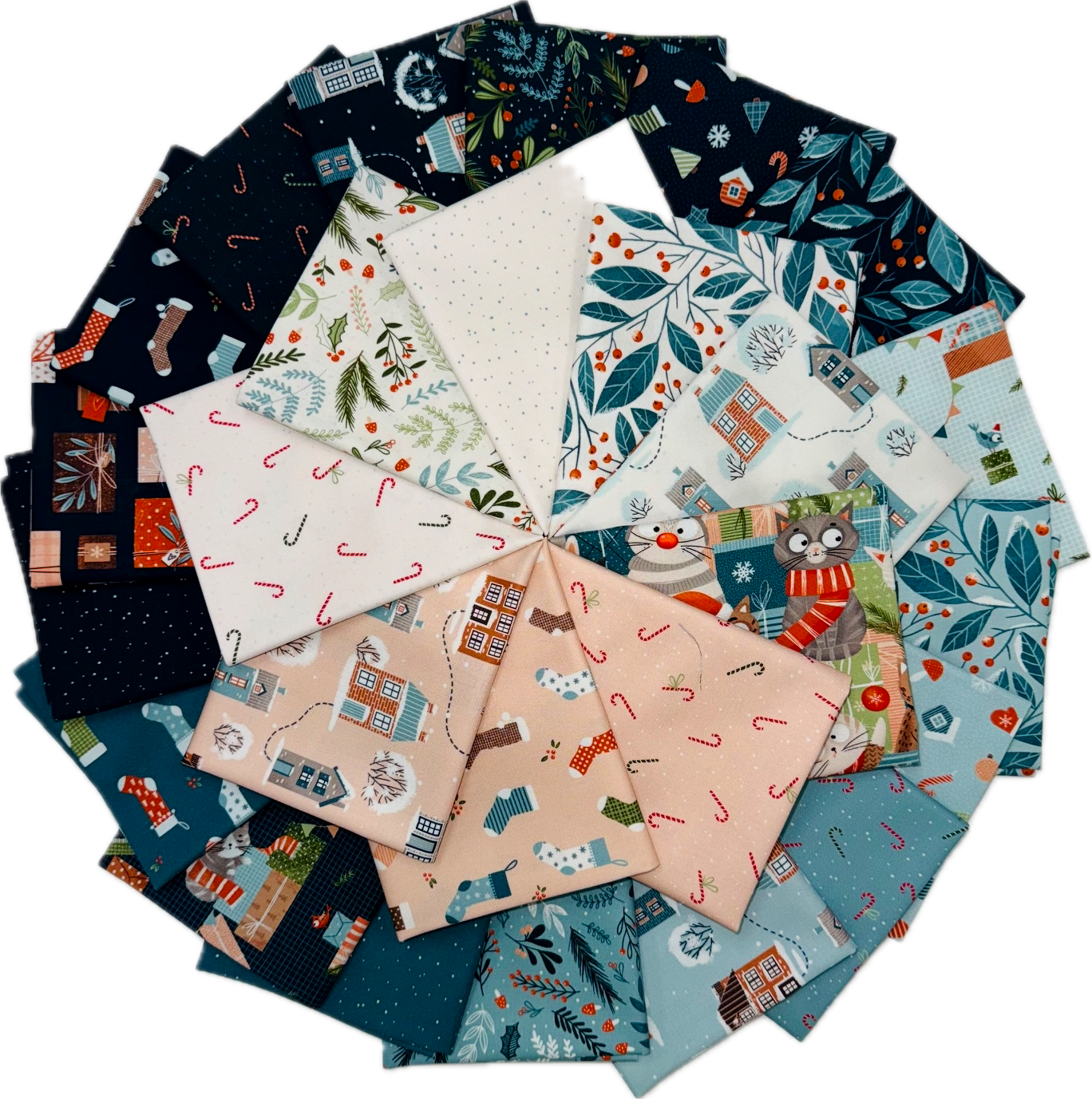 Purrfect Christmas 26 Half Yard Bundle