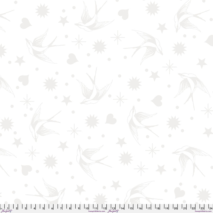 QBTP013.SNOWFALL Fairy Flakes XL - Snowfall 5/8 yard