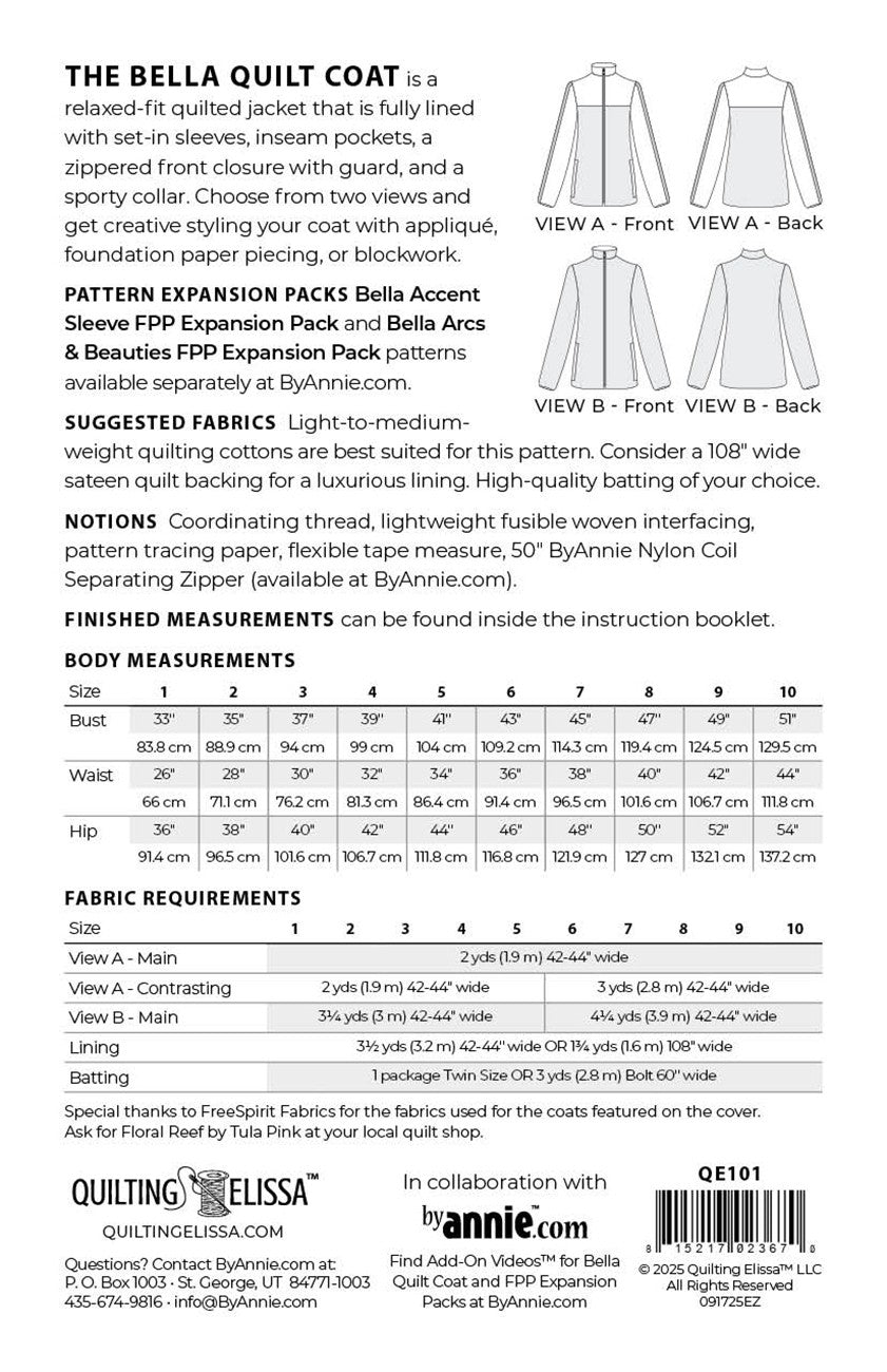 Bella Quilt Coat # QE101