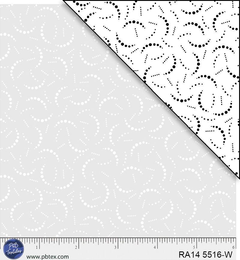 RA14 5516W Ramblings Curved Dotty Line