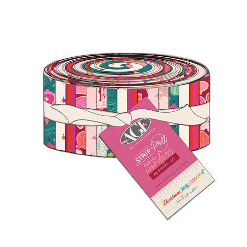 SRW-CMC - Christmas in Color Strip Roll Fabric Wonders