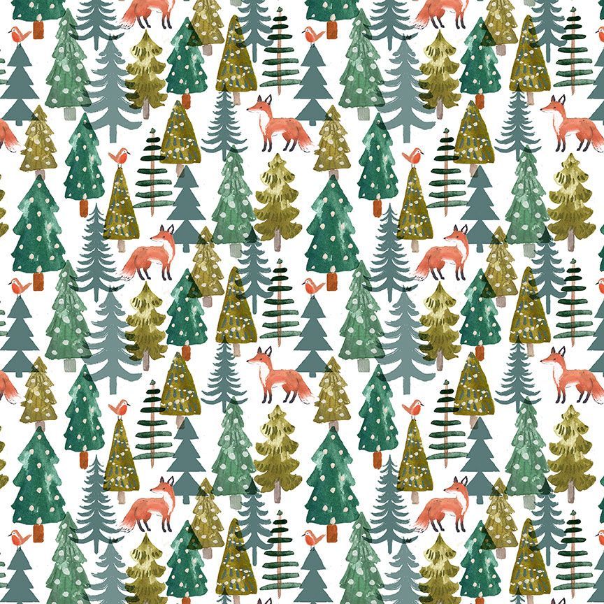 STELLA-DCJ3145-WHITE White Fox Forest