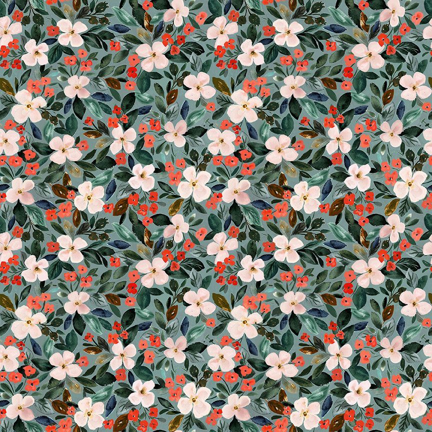 STELLA-DCJ3147-MULTI Multi Holiday Blossoms