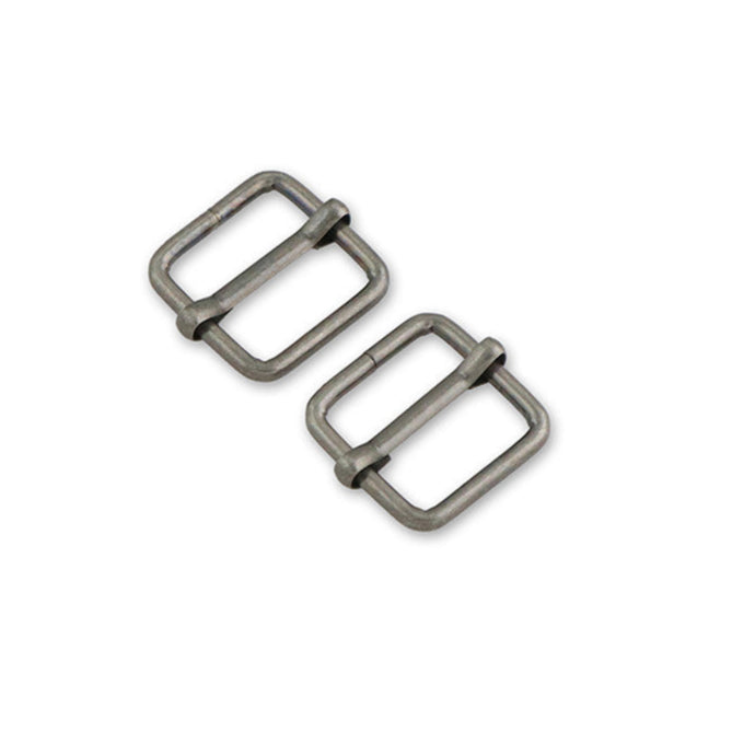 STS124T Two Slider Buckles 3/4" Antique Nickel