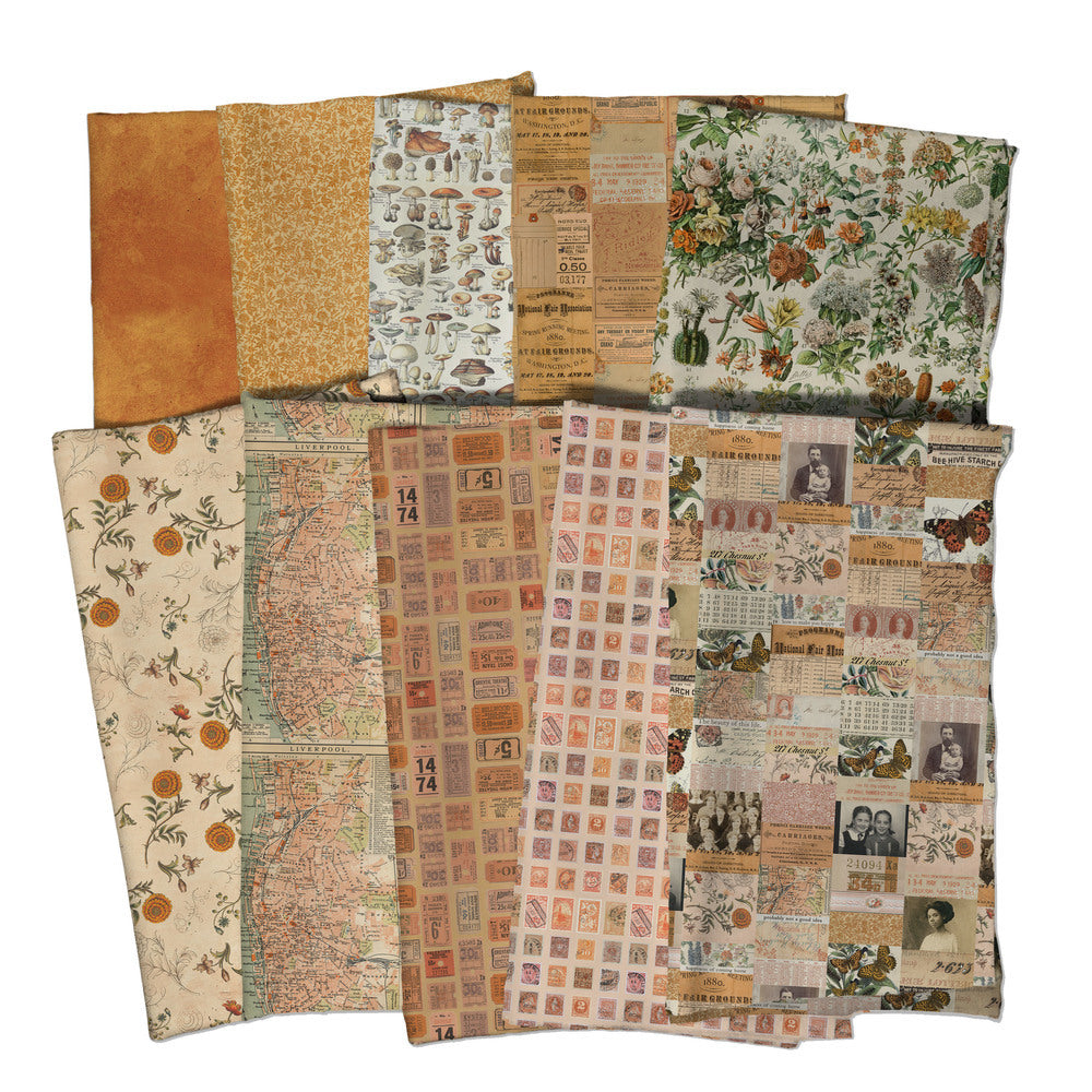 Tim Holtz Palette Orange Fat Eighth Pack