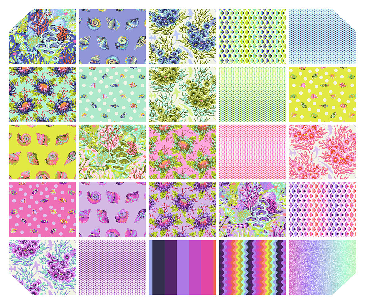 Floral Reef - Mini Charm Pack || Floral Reef