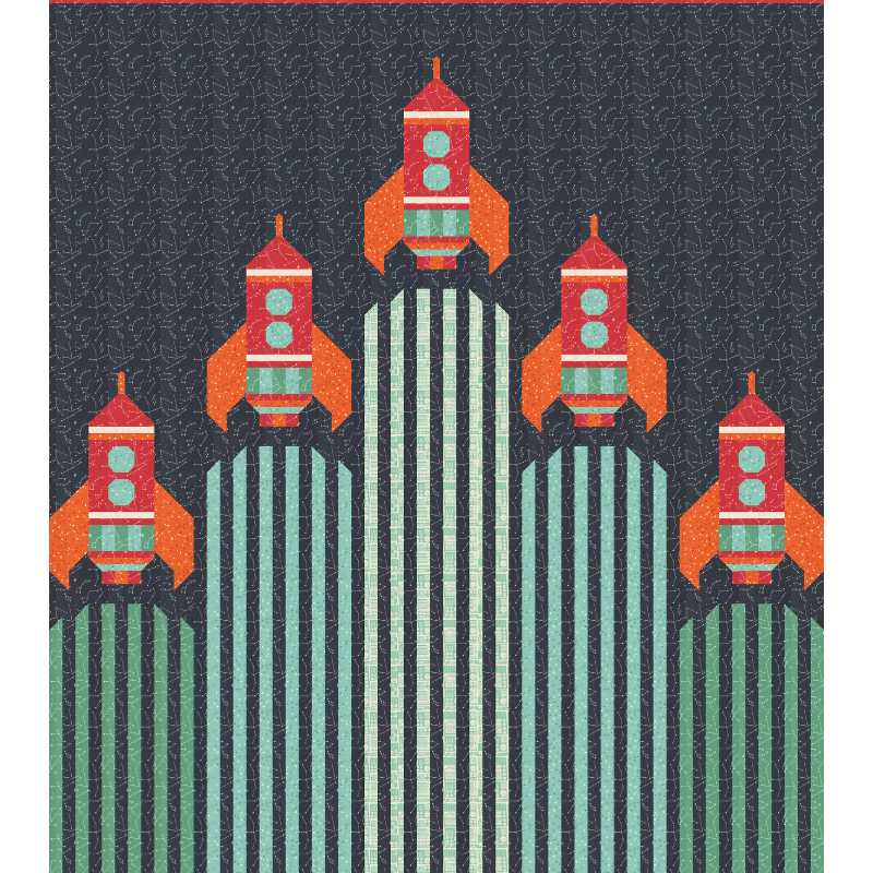 Blast Off Quilt Kit