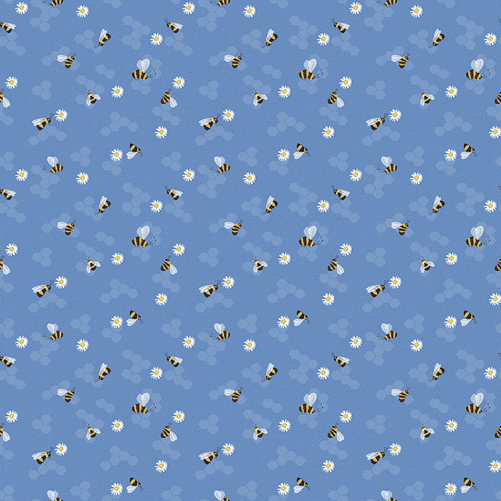 Springtime - Y3774-90 Blue - Pollinators
