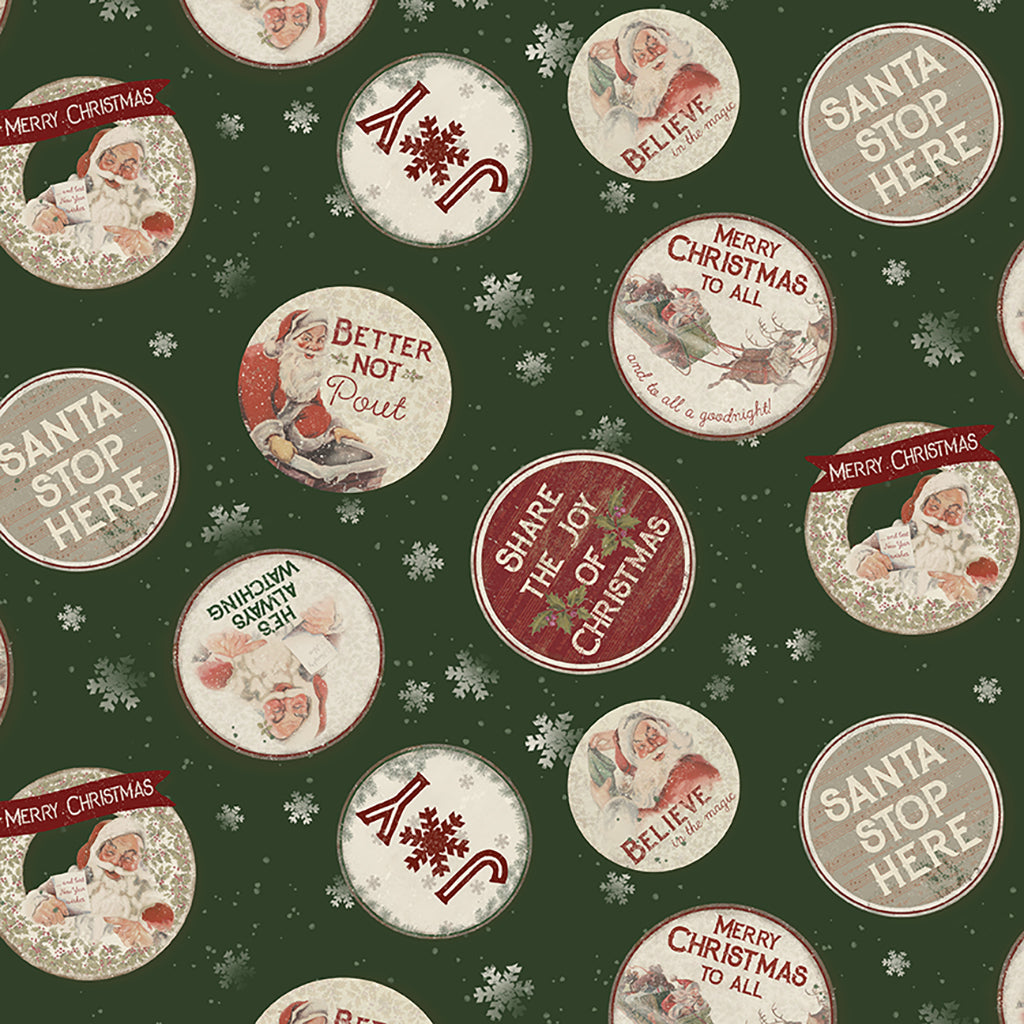 Better Not Pout - Y3784-113 Forest - Ornaments