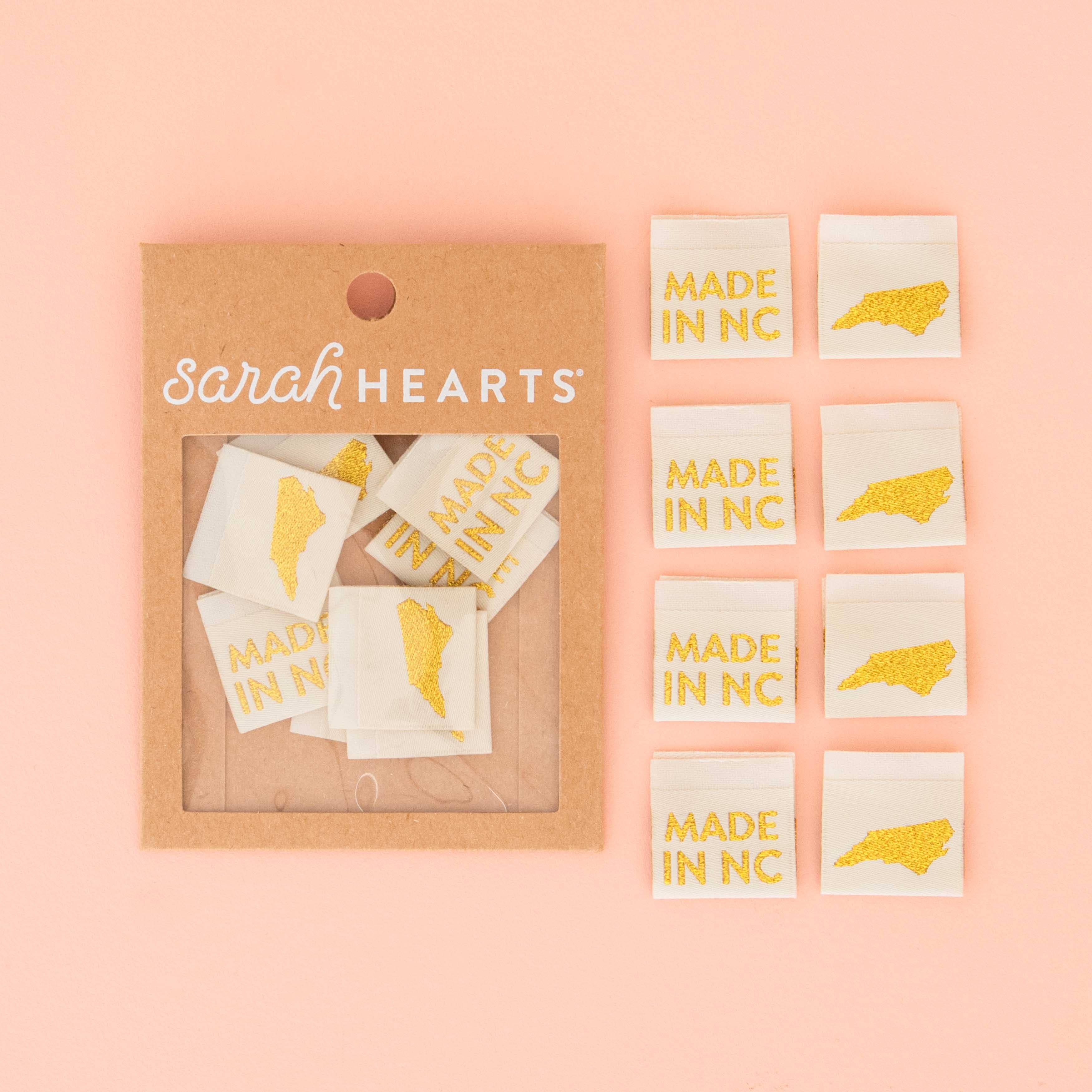 Made in My State Gold Woven Labels: Wisconsin