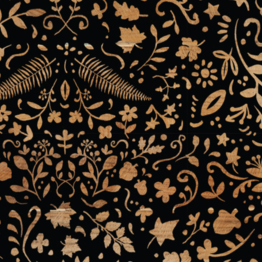 49240104-01||Crafted Cabin||Wood Stencil Carvings - Black