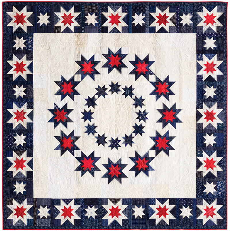 Red, White & Blue Star Quilts | 16 Striking Patriotic & 2-Color Patterns | Judy Martin