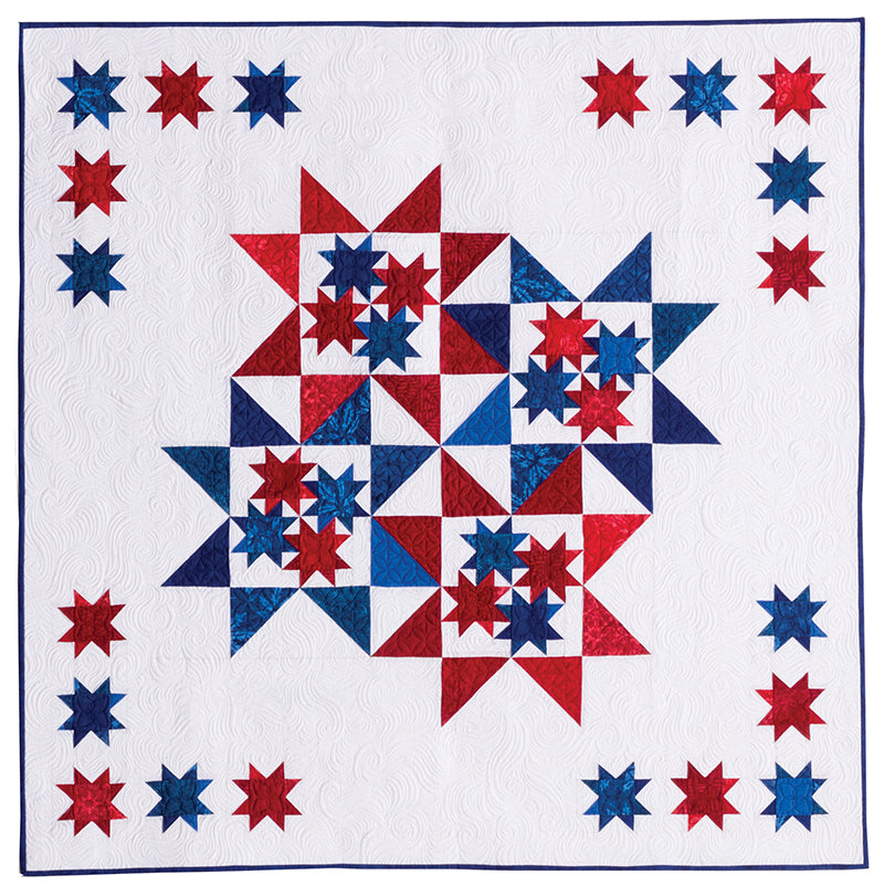 Red, White & Blue Star Quilts | 16 Striking Patriotic & 2-Color Patterns | Judy Martin
