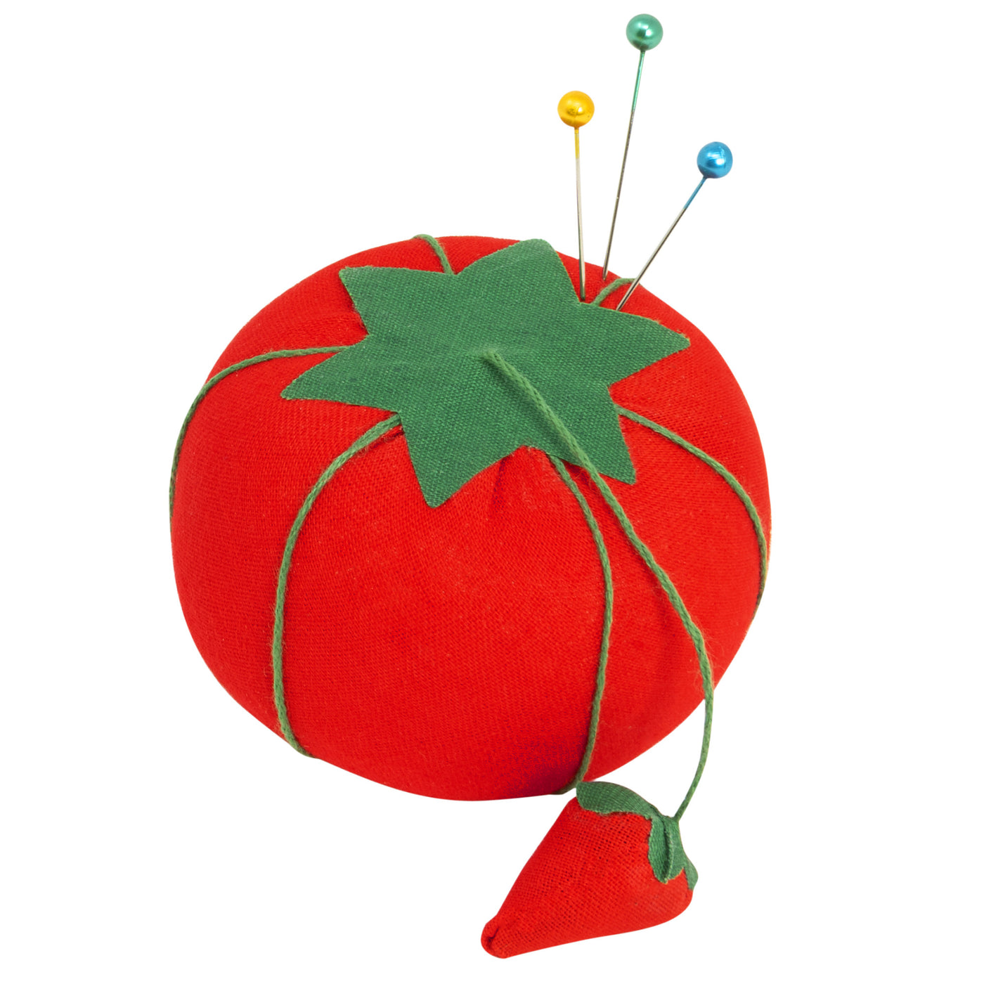 Tomato Pin Cushion with Strawberry Emery